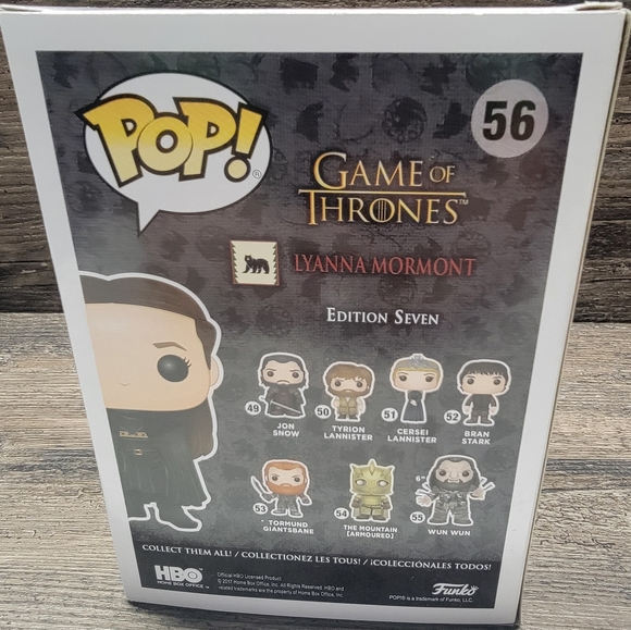 Funko Pop! Game of Thrones Lyanna Mormont #56 2017 New York Comic Con Exclusive - Picture 3 of 4